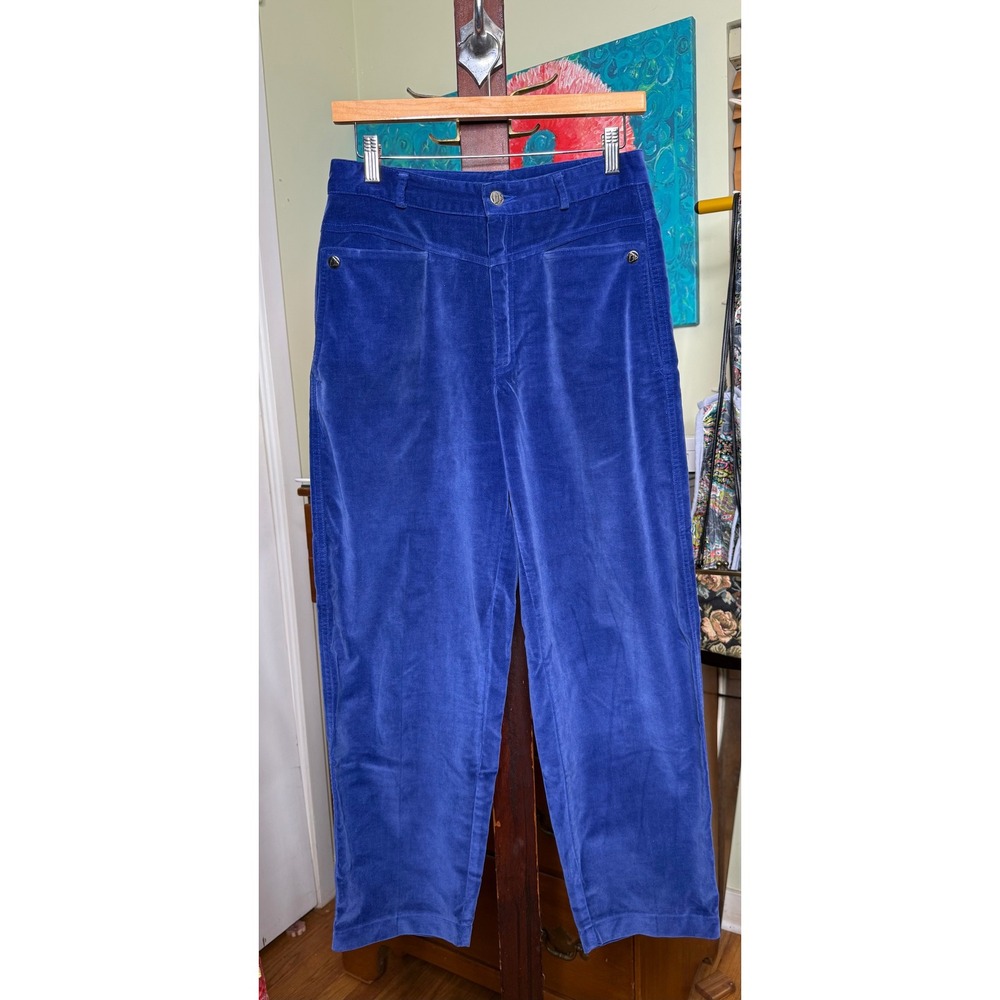 Vintage Liz Claiborne Blue Velvet Pants